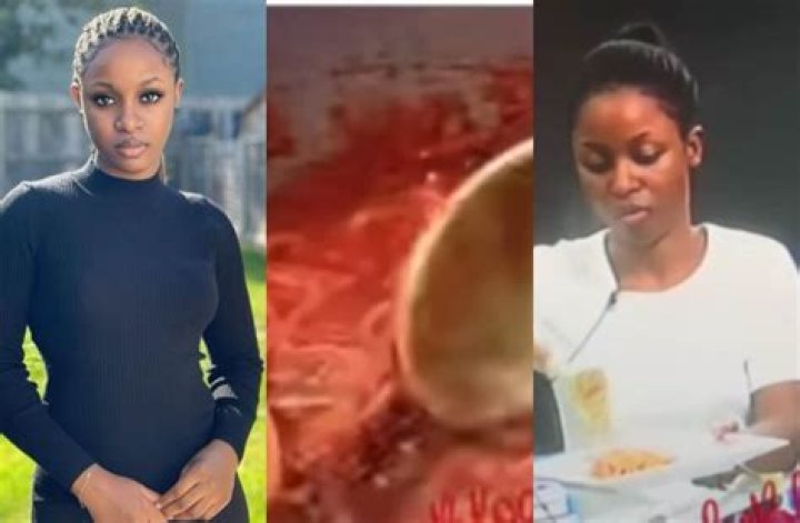 
BBNaija Season 7: Bella Okagbue Mocked As She Shows Off Her Culinary Skills 