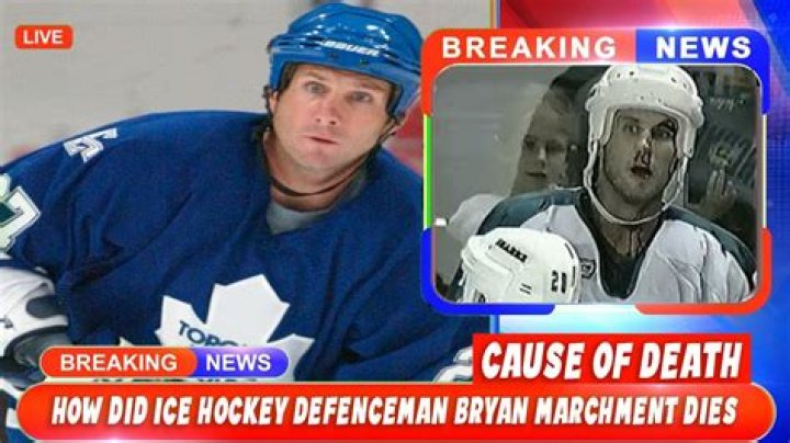 
Death Of Canadian Ice Hockey Player Bryan Marchment Prompts Wave Of Tributes 