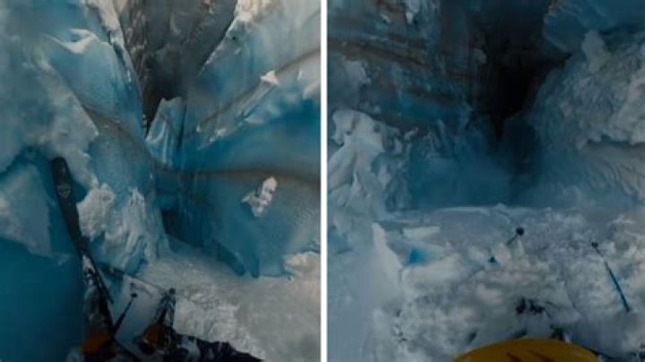 
“Definitely had divine intervention on his side”: French skier falls into crevasse in terrifying viral video 