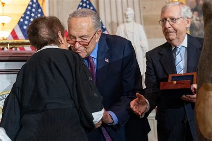 
Fallen Capitol Officer’s Family Refuses to Shake Mitch McConnell’s Hand at Ceremony for Jan. 6 Heroes 
