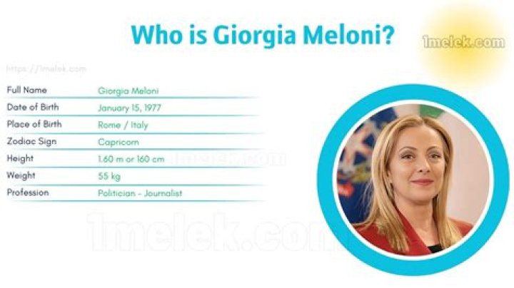 
Giorgia Meloni Height, Weight, Net Worth, Age, Birthday, Wikipedia, Who, Instagram, Biography 