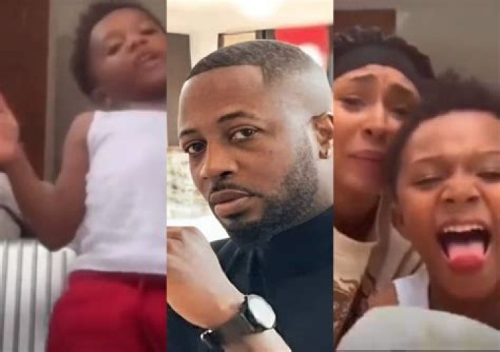 
Hear Cute Accent- Tunde Ednut, Others Gush Over Video Of Wizkid’s Son, Zion 