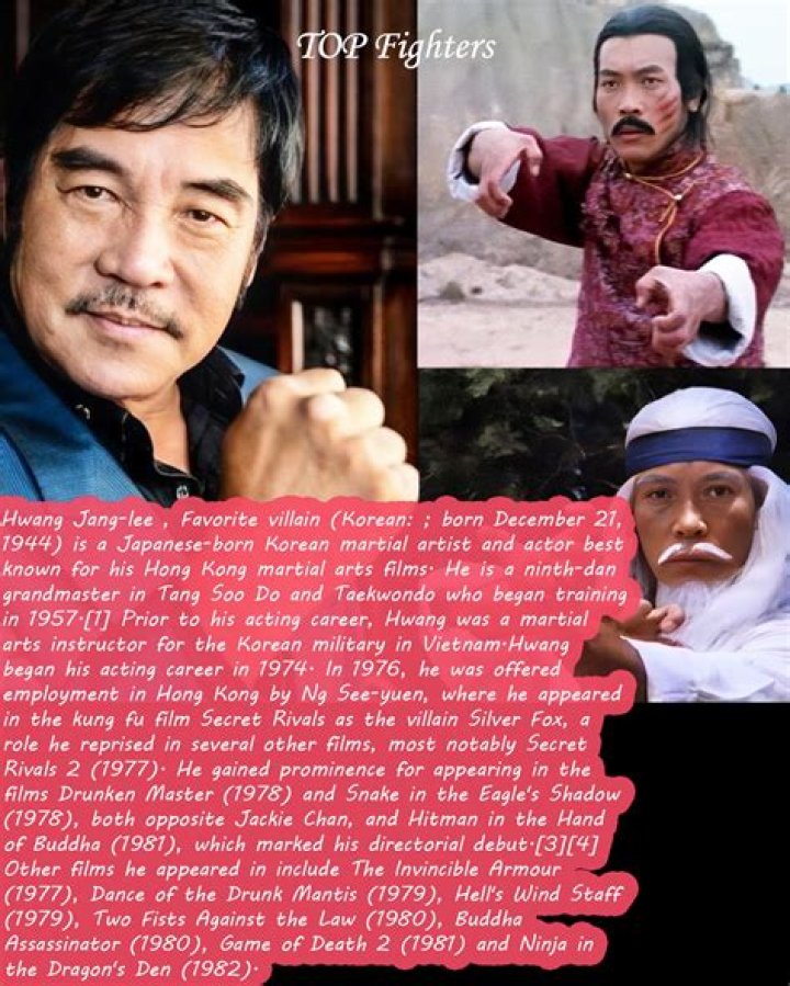 Hwang Jang-lee Height, Weight, Net Worth, Age, Wiki, Who, Instagram, Biography