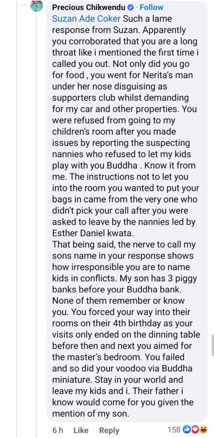 
“I Fought Valiantly And Received My Reward.” Precious Chikwendu Discusses Her Reunion With FFK. 