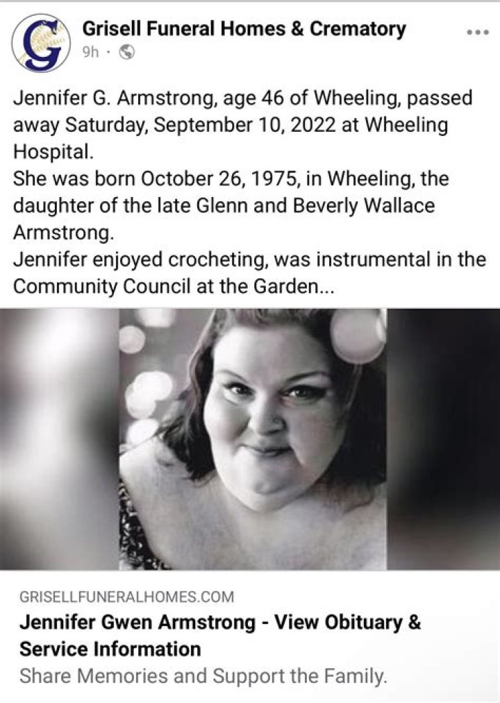 Jennifer Gwen Ann Armstrong Obituary, What was Jennifer Gwen Ann Armstrong Cause of Death?