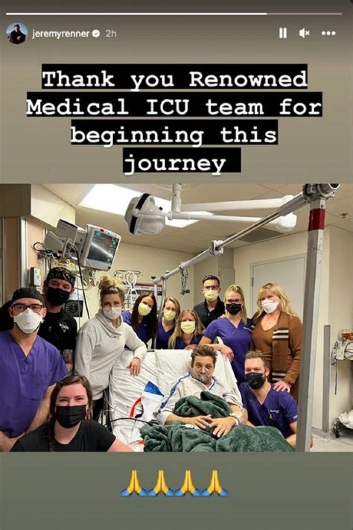 
Jeremy Renner Thanks ICU Medical Staff in Another Recovery Update from the Hospital 