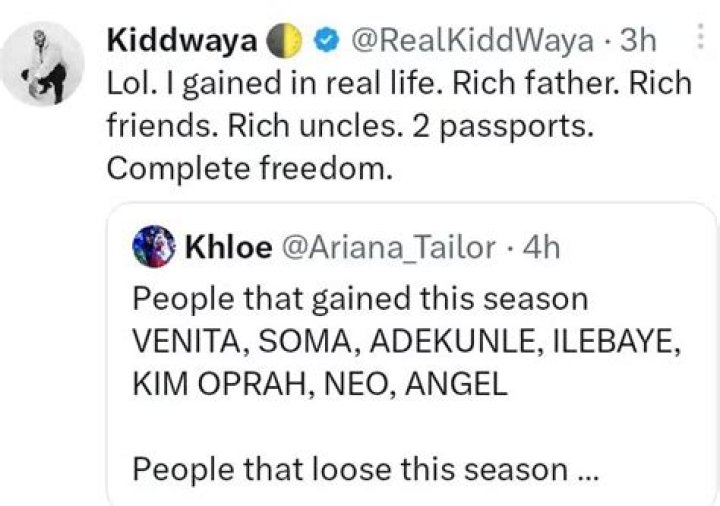 
Kiddwaya Fires Back 