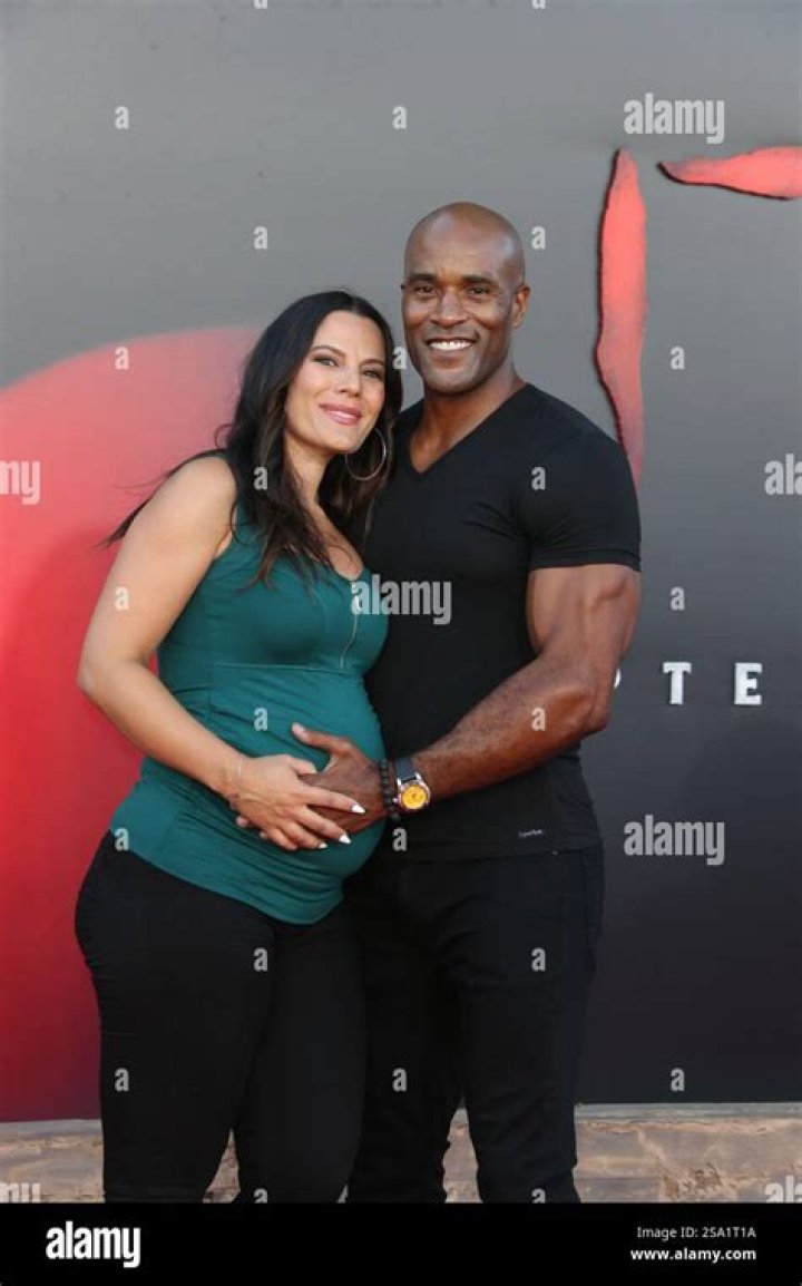 
LaMonica Garrett And His Wife Mina Ivanova Attended The Premiere of Warner Bros During Their Pregnancy In 2019 