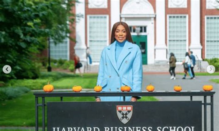 
Mo Abudu accepted her appointment from Harvard Business School, USA 