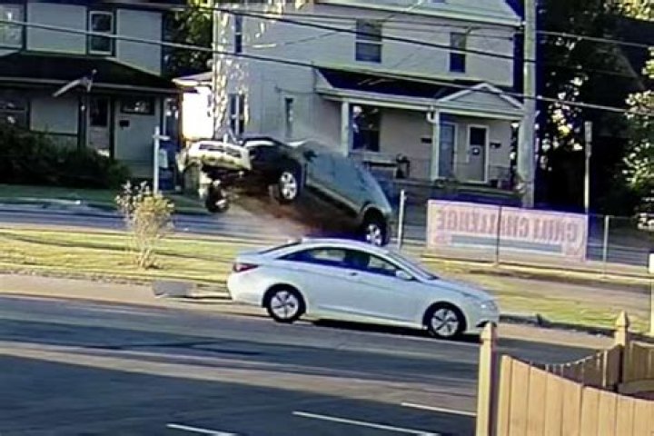 
Ohio Priest Narrowly Misses Collision as SUV Flies Over His Moving Car: ‘It’s a Miracle’ 