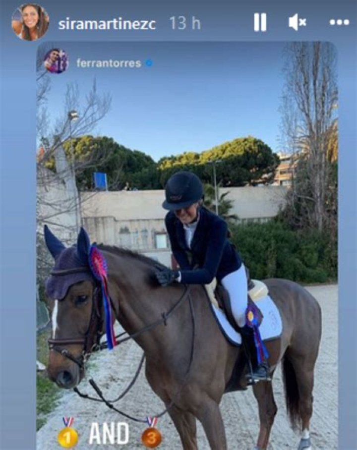 Sira Martinez Is An Equestrian And The Girlfriend Of Ferran Torres